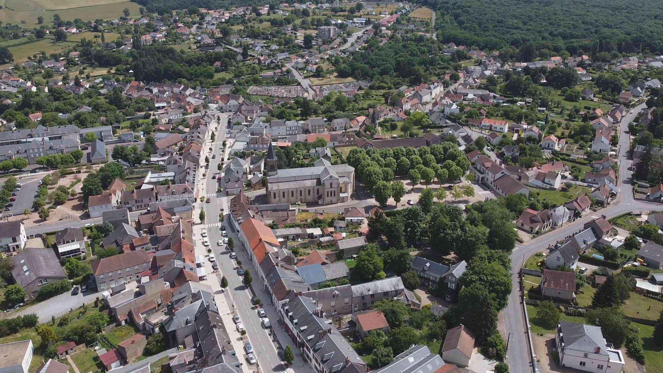 vue aérienne cité