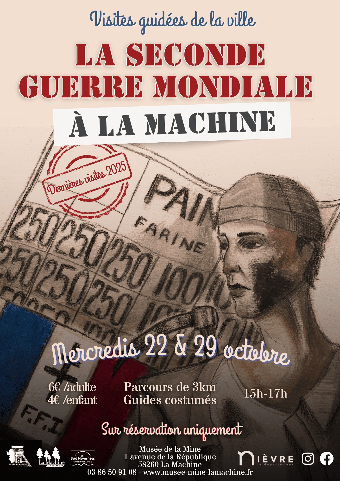 affiche visite guidée la machine